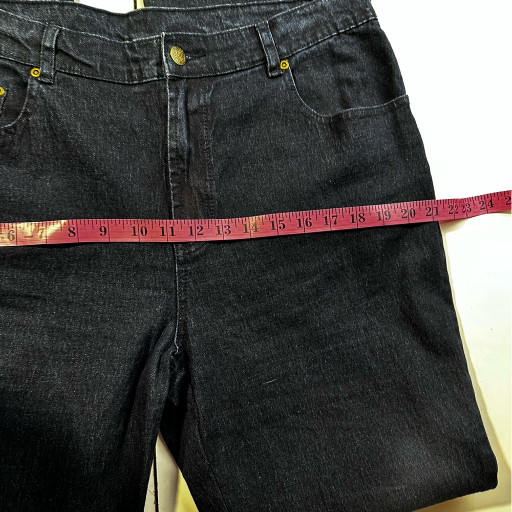 DG2 By Diane Gilman Vintage Y2K Retro High Rise Flare Bling Stud Jeweled Jean 14 - Picture 14 of 14